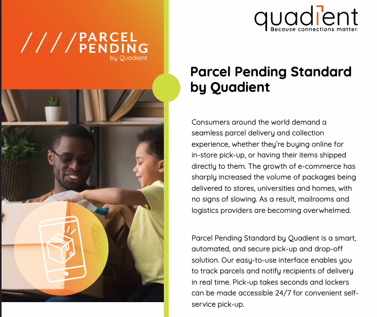 Quadient Parcel Pending Parcel Lockers